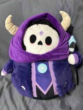 Squishable Lich Plush 15" Undead Necromancer Fantasy Stuffed Animal Toy Purple